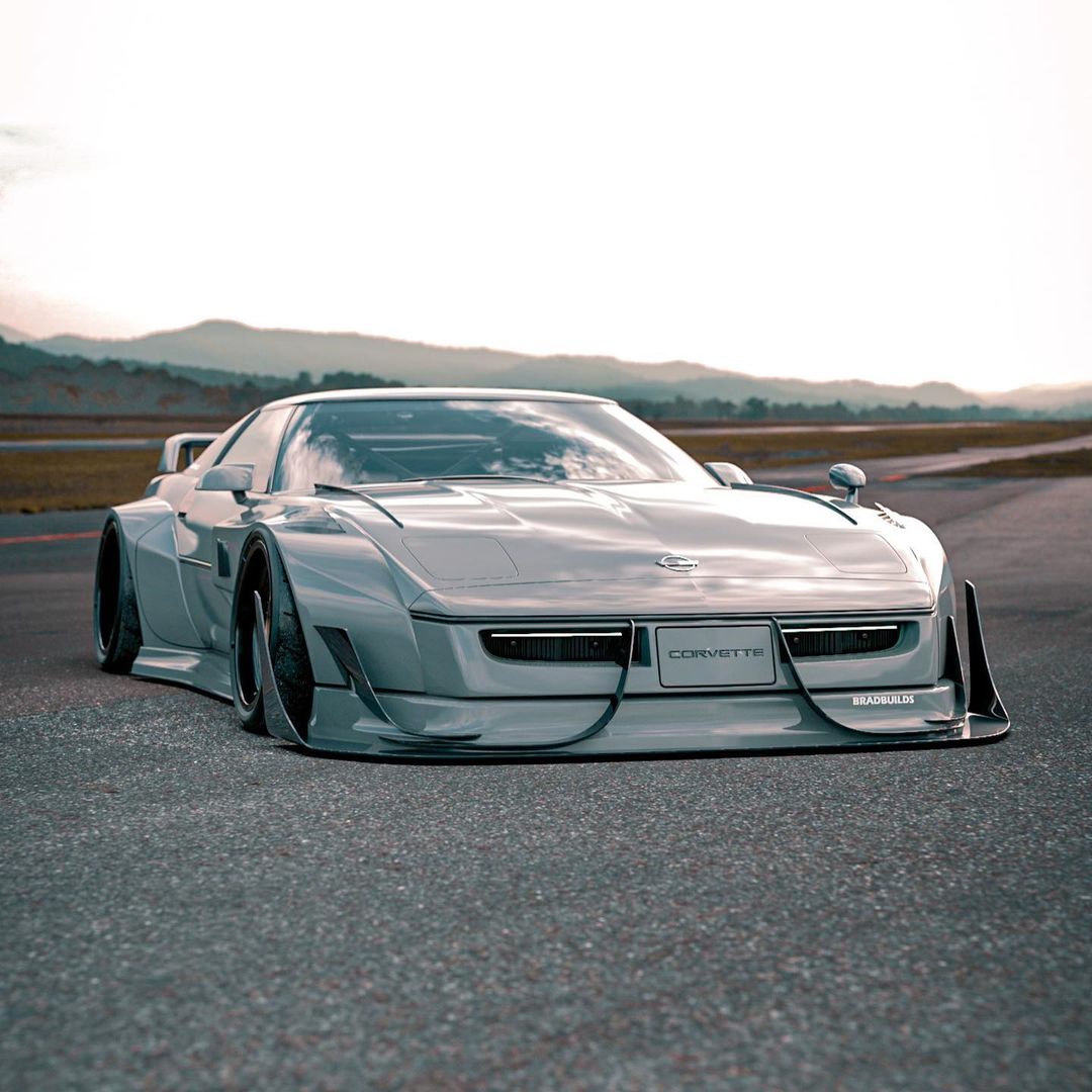 Widebody C4 Corvette "Retro Racer" Pretends to Be Japanese With C...