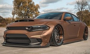 Widebody Dodge Charger "Bronze Bruiser" Is Pure Evil