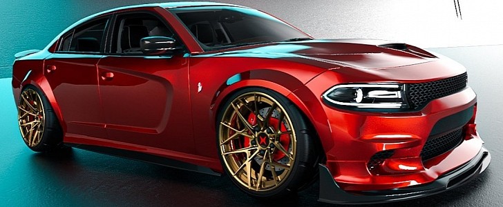 Widebody kit for LD Dodge Charger made for West Coast Customs by musartwork on Instagram 