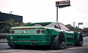 Widebody Ferrari F355 Looks Modern in Green, Could Be Doable