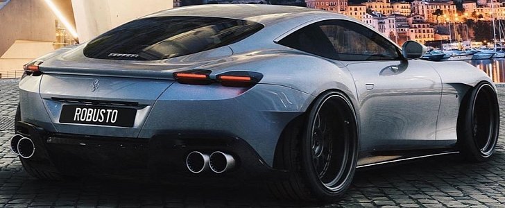 widebody ferrari roma looks spot on shows rounded arches 139054 7