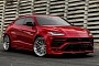 Widebody Lambo Urus on 24s Supports the Cause of ‘Brushed on Red, It's a Trend’
