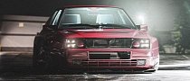 Widebody Lancia Delta Integrale "Square Chassis" Is the Perfect Runner