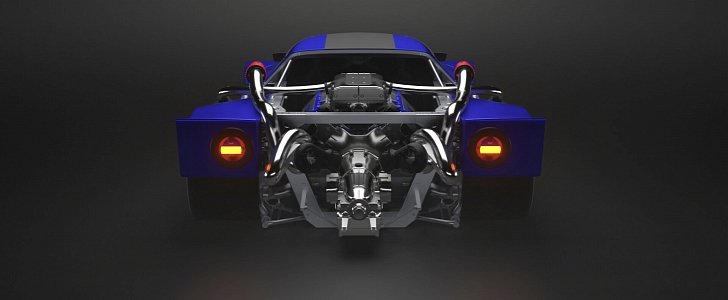 Widebody Lancia Stratos rendering with twin-turbo V6 by Spy The Designer