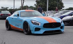 Widebody Mercedes-AMG GT RS by Starke USA Almost Has a Gulf Livery