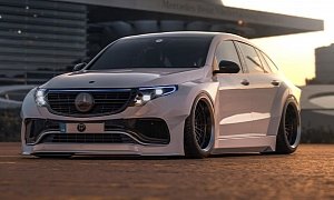Widebody Mercedes EQC Looks Like the Dodge Charger of EVs