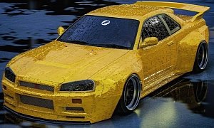 Widebody Nissan GT-R "Yellow Yakuza" Looks Lean and Clean