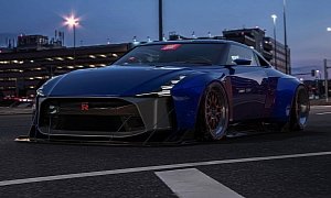 Widebody Nissan GT-R50 Stands Out Like a Sore Thumb