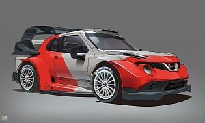 Widebody Nissan Juke "WRC" Looks Exactly Like a Rally Car