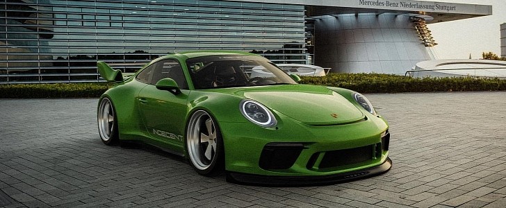 Widebody Porsche 911 Indecent rendering by halawia.3d 