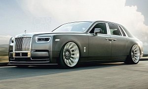 Widebody Rolls-Royce Phantom Looks Right, Has Chiseled Arches
