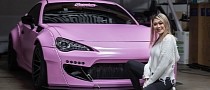 Widebody Scion With Pink Wrap Is the Perfect Gift for a JDM-Loving Girlfriend