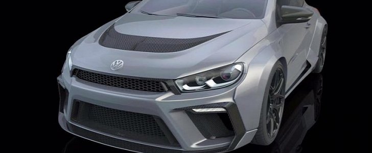 Widebody VW Scirocco R tuned to 430hp by China's Aspec