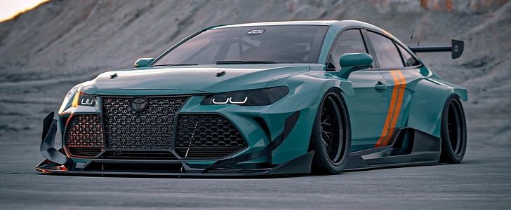 Widebody Toyota Avalon Race Car Defies Convention, Looks Like a JDM Special