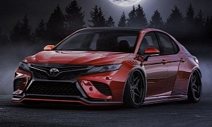 Widebody Toyota Camry Howls at the Moon in CGI, Looks Tremendously JDM