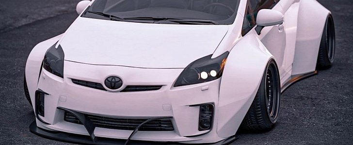 Widebody Toyota Prius "Tofu Boy" Looks Pleasing