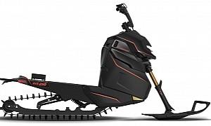 Widescape's WS250 Stand-Up Snowmobile Promises Light and Affordable Fun in the Snow