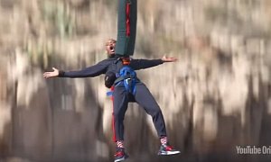 Will Smith Bungee Jumps Out of Helicopter Into The Grand Canyon