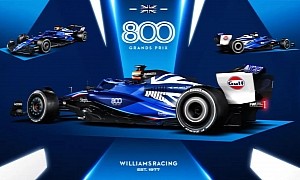 Williams F1 Team Celebrates 800-Race Milestone With a Unique Livery