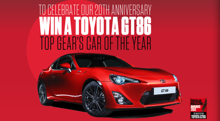 Toyota GT 86 Top Gear Contest