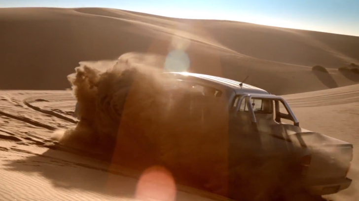 Toyota Hilux in the desert