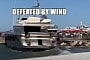 Wind Blows Yacht 'Why' Onto the Beach and Then Into the Pier