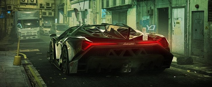 Wingless Lamborghini Veneno Rendering
