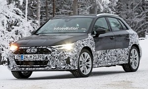 Winter Has Come for the 2023 Audi A3 Allroad Jacked-Up Hatchback