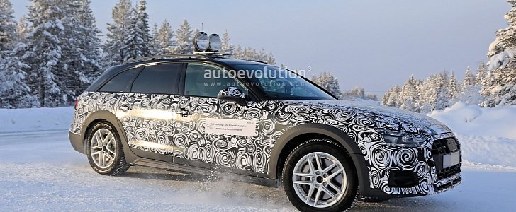 Winter Spyshots: Audi A4 allroad Facelift Getting Ready for 2020 Adventure