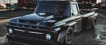 Wistful Early 1960s Ford F-100 Thinks a CGI Way Forward Is Low Widebody Racing