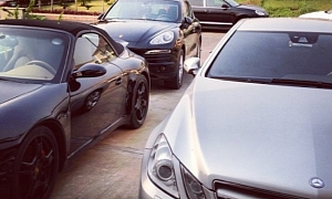 WizKid Instagrams Photo of His & Friends' Cars