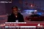 WNBC Crew on the Street Gets Sprayed with Snow by a Drifting Nissan