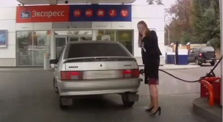 Woman driver from Russia
