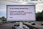 Woman Announces Cheating Husband She’s Leaving Him on Highway Billboard