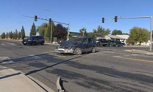 Woman is Hit by Her Own Car After She Runs Red Light, Hits Another Car