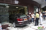 Woman Parks Her BMW 535i GT inside a Bank in China