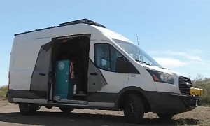 Woman Turns Ford Transit Van Into a Practical Tiny Home on Wheels
