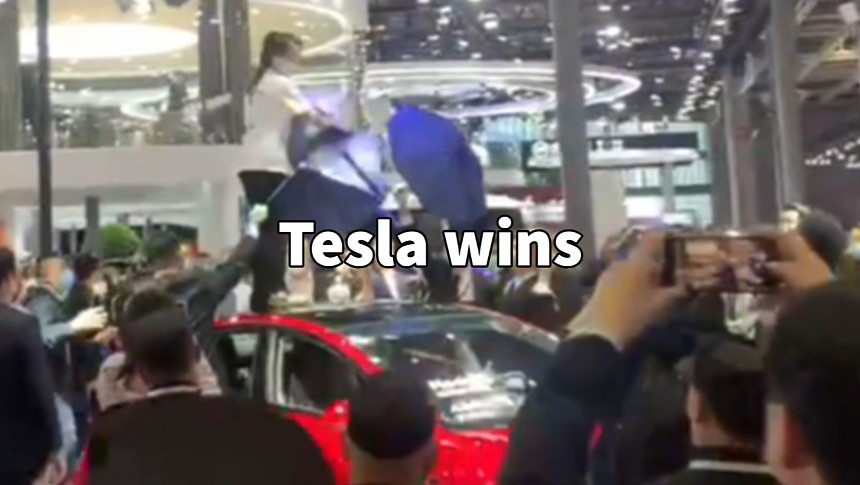 Woman who protested on top of a Tesla at Auto Shanghai 2021 loses another lawsuit