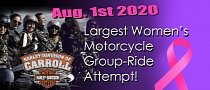 Women Ride Harley-Davidsons for New World Record – And a Good Cause