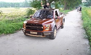 Wood Artist Builds Ford F-150 for His Father, It Looks So Much Like the Real Deal