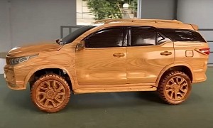 Wooden Block Turns Into a Toyota SUV in 315 Seconds, It's Not as Simple as It Sounds