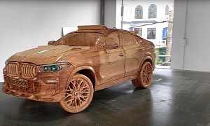 Wooden, Downscaled Version of the BMW X6 Keeps the SUV's Ruggedness and Luxurious Feel
