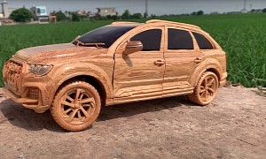 Wooden Version of the 2021 Audi Q7 SUV Still Looks Luxurious and Inviting