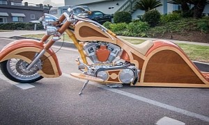 Woody Harley-Davidson Chopper Is as Custom as It Gets