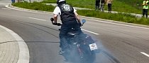 World's Longest Motorcycle Burnout Recorded In Poland