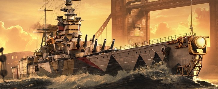 World of Warships - British battleship artwork