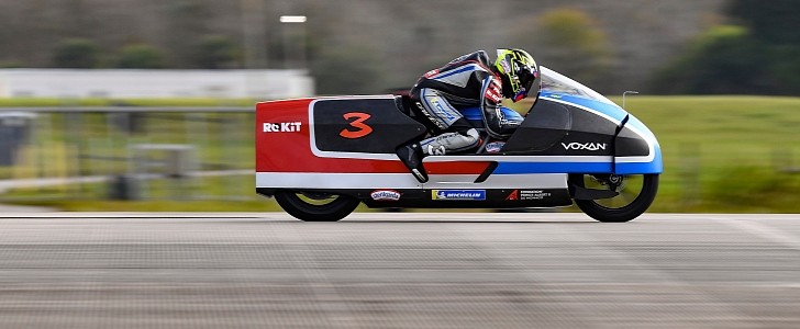Voxan Wattman electric motorcycle sets new speed record