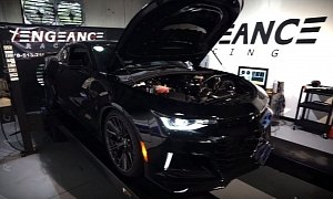 World's First 1,100 HP 2017 Chevrolet Camaro ZL1 Tears Up Dyno on Stock Block