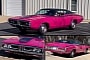 World's Only 1971 Dodge Charger R/T in Panther Pink Is a Stunning Muscle Car