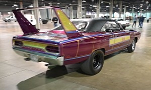 World's Rarest 1970 Plymouth Superbird Flaunts Psychedelic Livery at 2022 MCACN Show